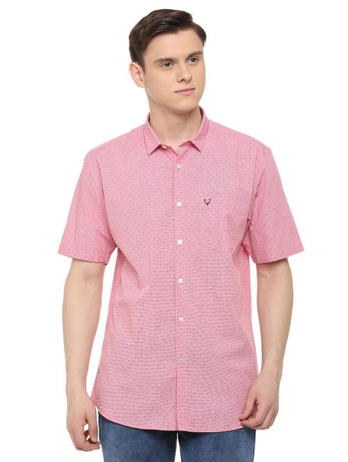 pink polka dots casual shirt - 16107334 - Standard Image - 1