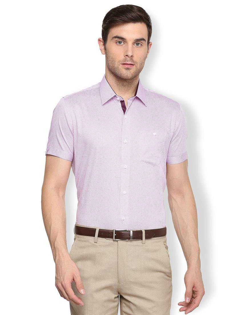 purple printed formal shirt - 16107392 - Zoom Image - 1