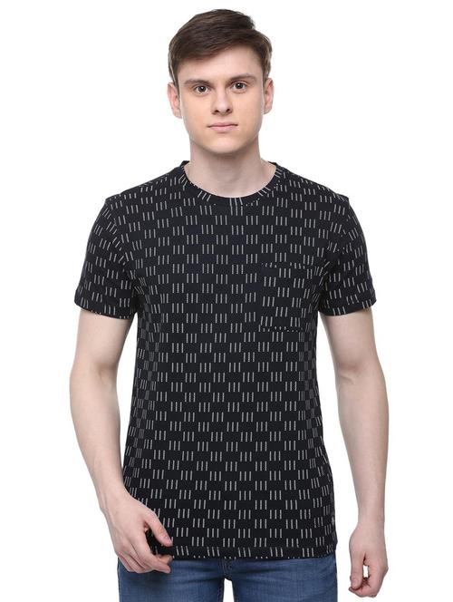 black all over print t-shirt - 16107584 - Standard Image - 1