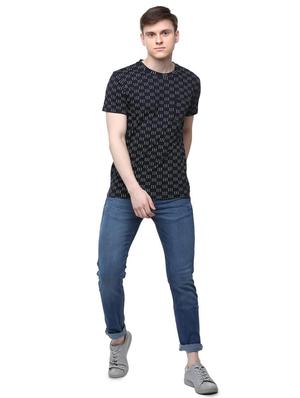 black all over print t-shirt - 16107584 - Standard Image - 3
