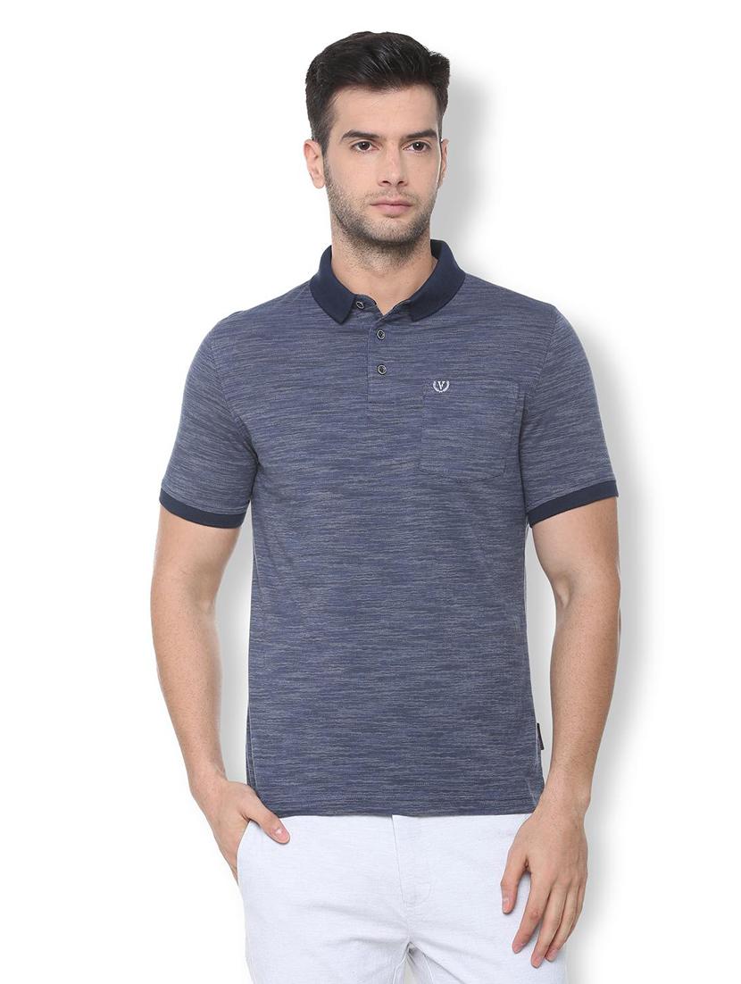 blue cotton polo t-shirt - 16107642 - Zoom Image - 1