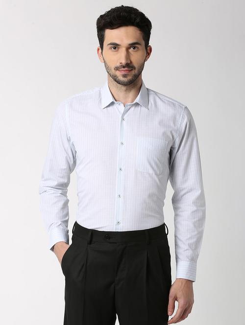 white striped formal shirt - 16107660 - Standard Image - 1