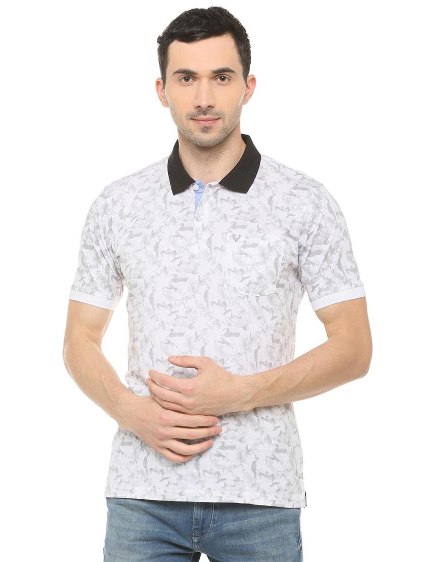 grey floral all over print t-shirt - 16107661 - Zoom Image - 1