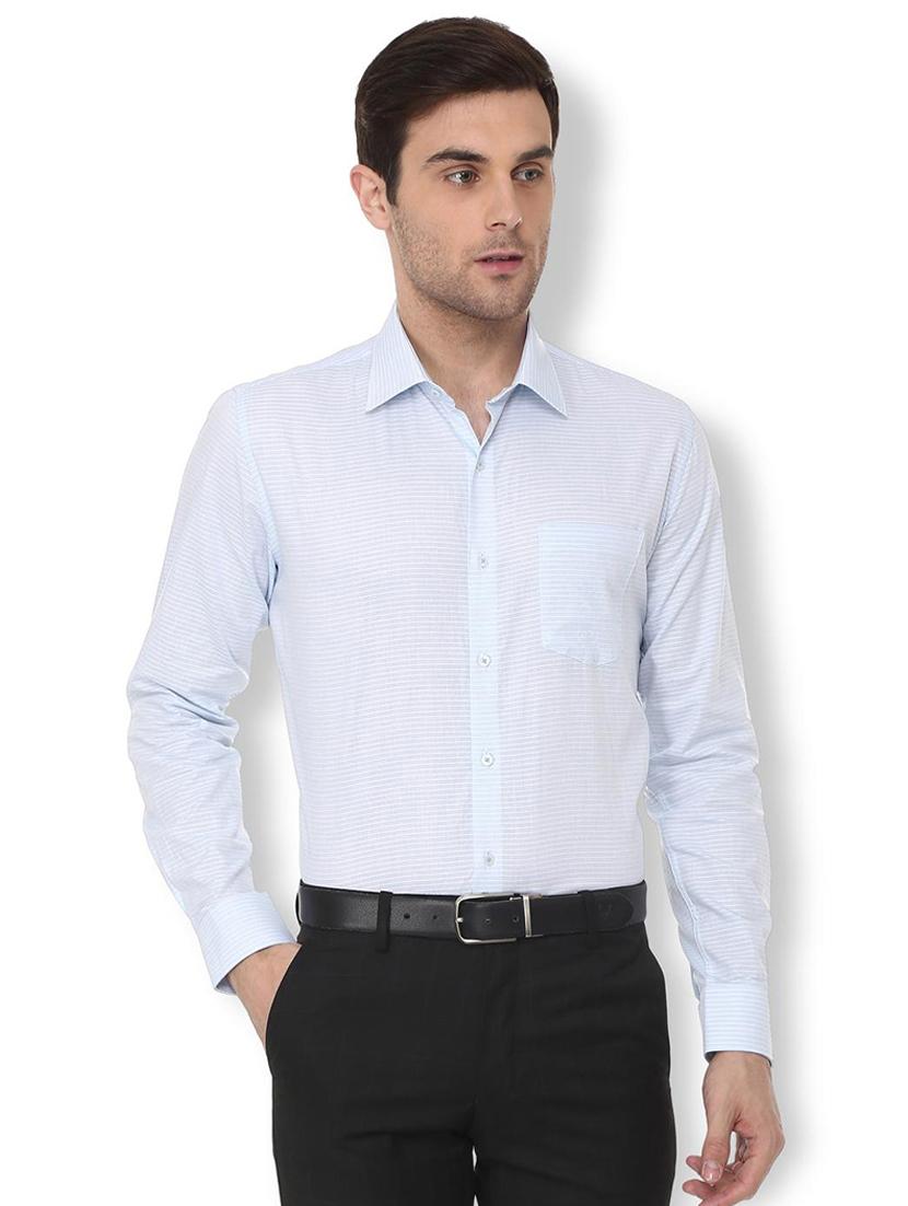 light blue striped formal shirt - 16107709 - Zoom Image - 1