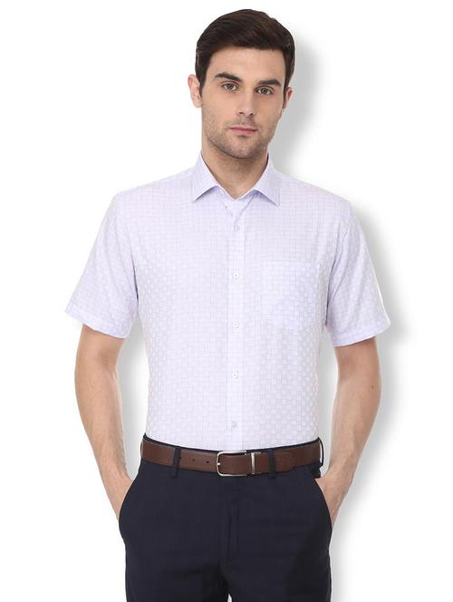white checkered formal shirt - 16107747 - Standard Image - 1