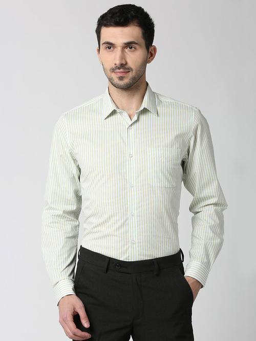 white striped formal shirt - 16107815 - Standard Image - 1