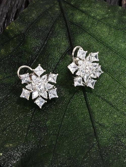 silver copper studs earring - 16108226 - Very Small Image - 1
