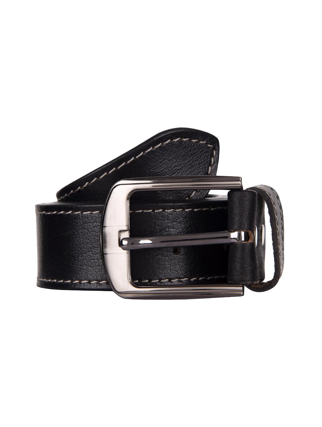 black leather belt - 16108579 - Zoom Image - 1