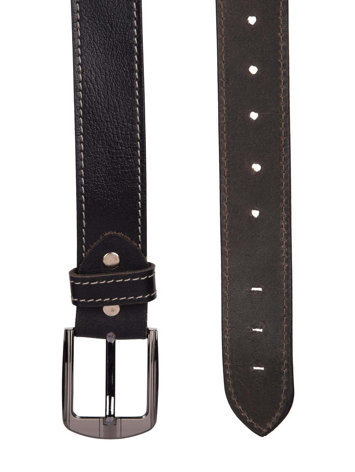 black leather belt - 16108579 - Zoom Image - 2