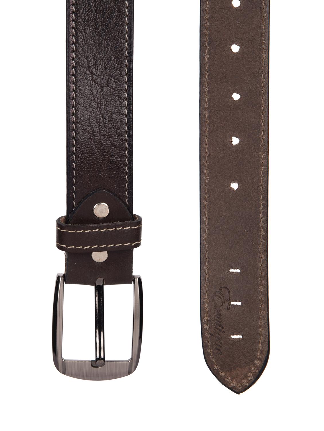 brown leather belt - 16108580 - Zoom Image - 2