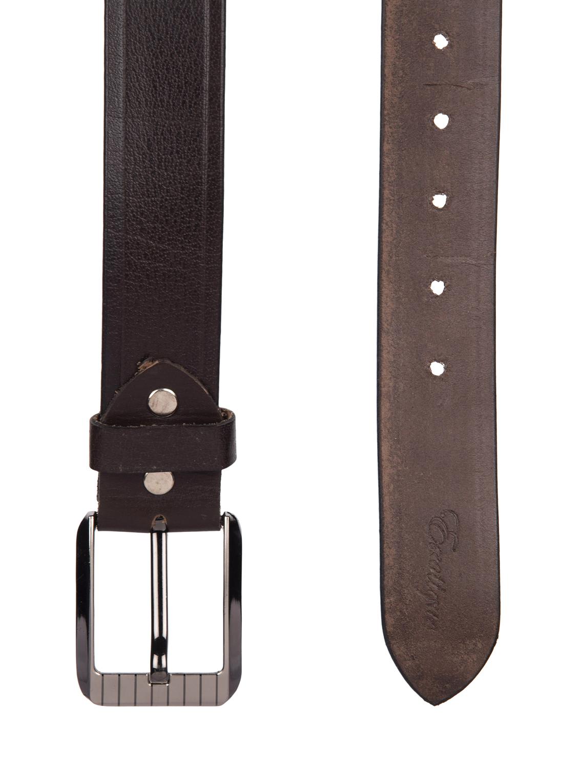 brown leather belt - 16108596 - Zoom Image - 2
