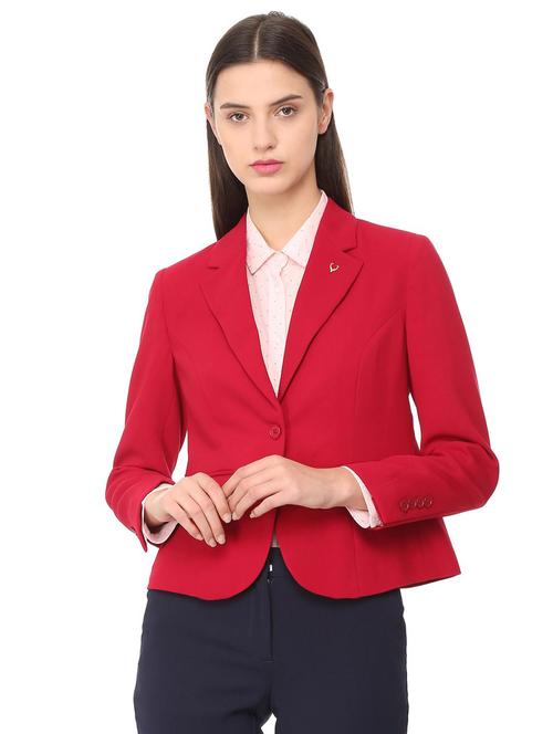 lapel neck casual blazer - 16108707 - Standard Image - 1