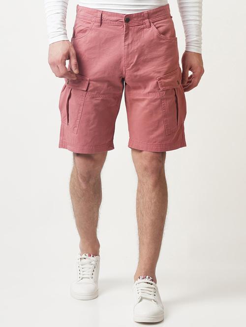 pink cotton shorts - 16108787 - Standard Image - 1