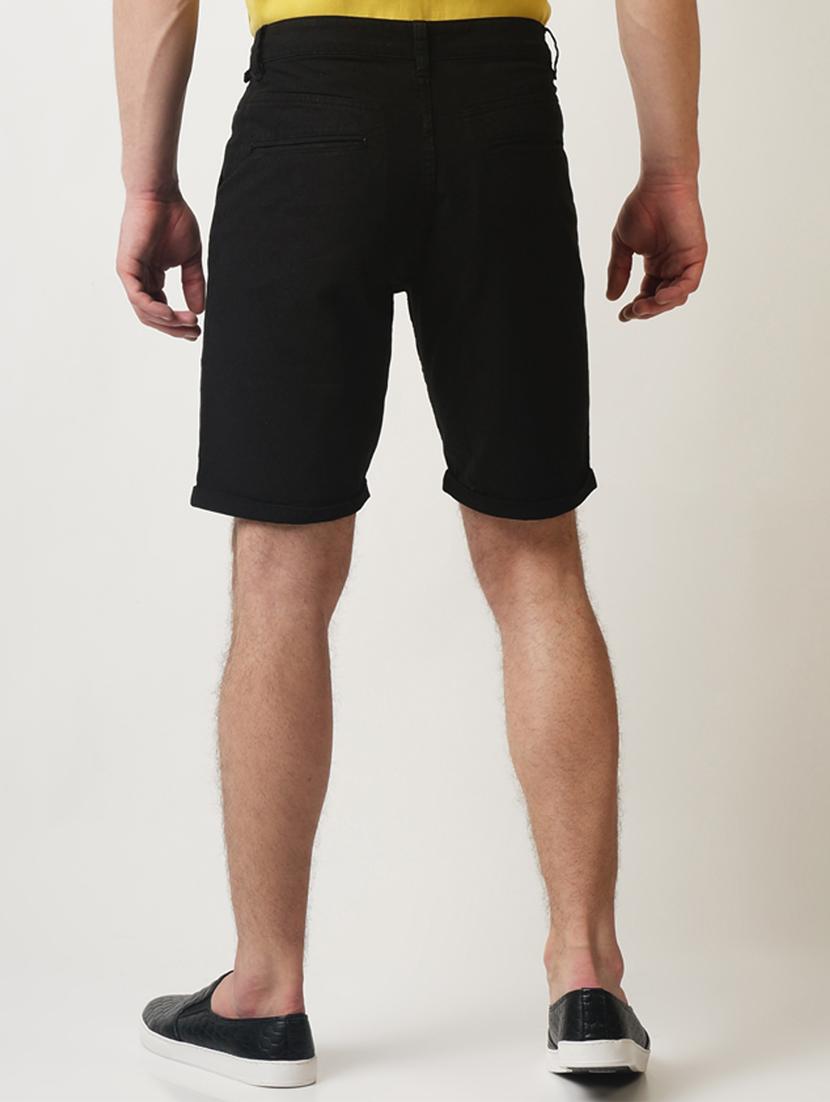 black solid shorts - 16108791 - Zoom Image - 3
