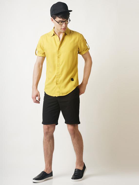 black solid shorts - 16108791 - Zoom Image - 4