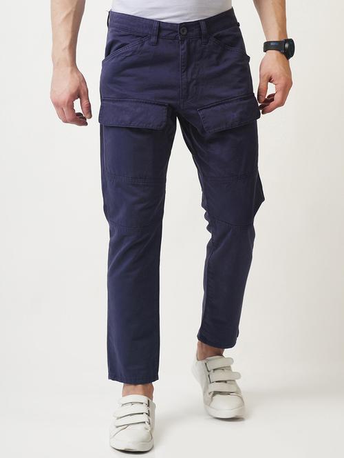 blue cotton cargos - 16108804 - Standard Image - 1