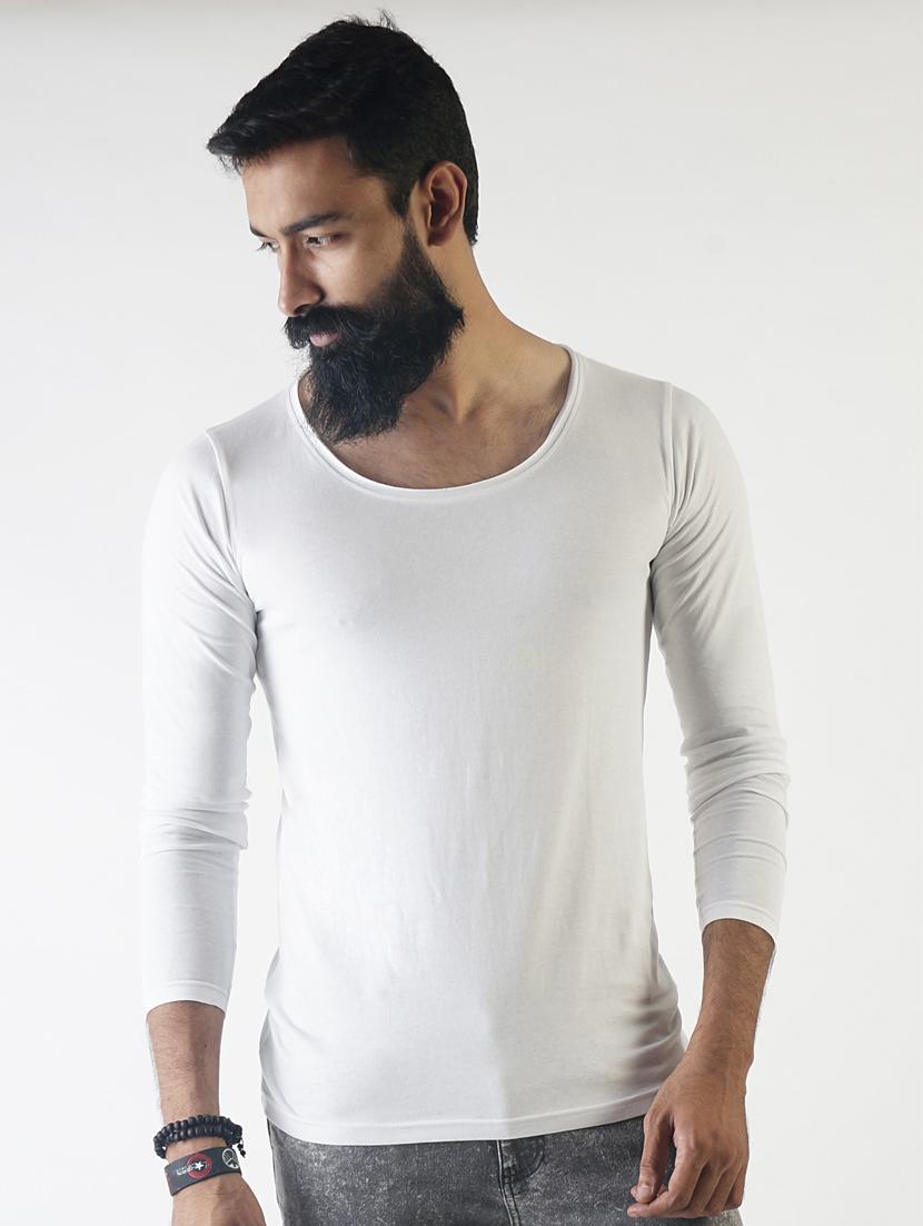 white solid t-shirt - 16108845 - Zoom Image - 1