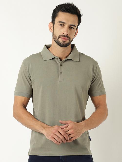 olive green camouflage back print tshirt - 16108905 - Standard Image - 1