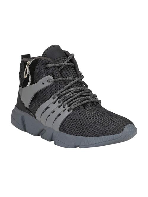 grey Mesh lace up sport shoes - 16109024 - Standard Image - 1