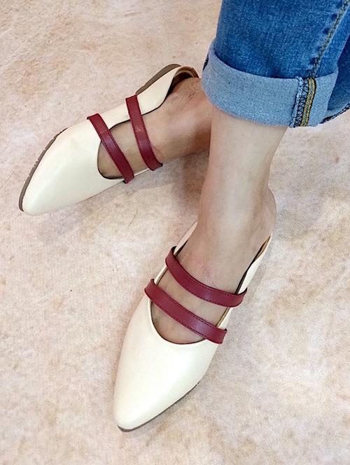beige slip on mules - 16109580 - Very Small Image - 1