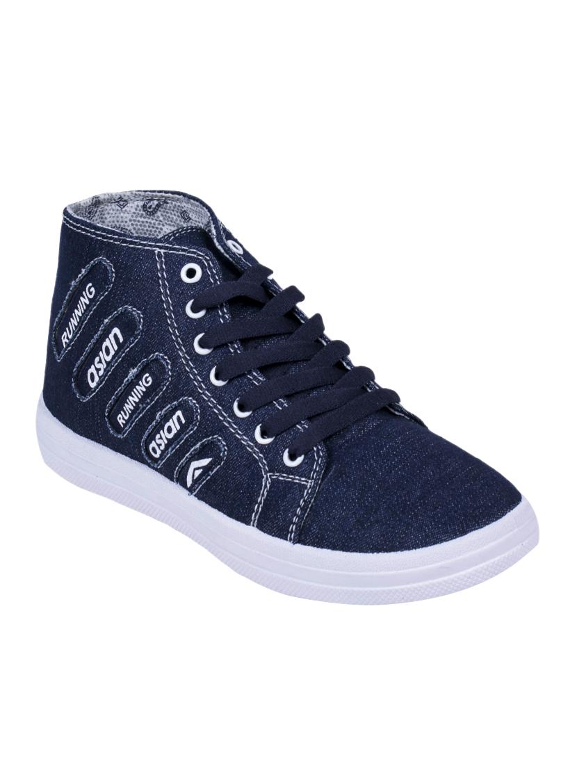 blue lace-up sneakers - 16110514 - Zoom Image - 1