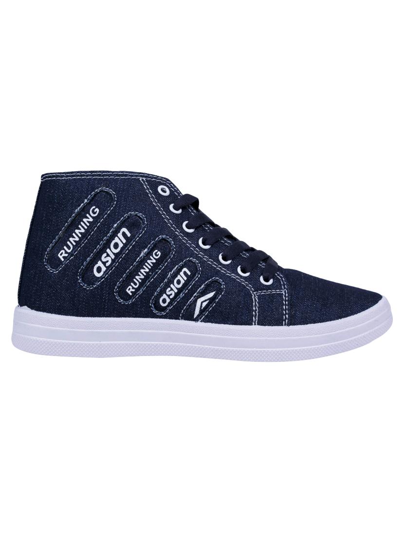 blue lace-up sneakers - 16110514 - Zoom Image - 2
