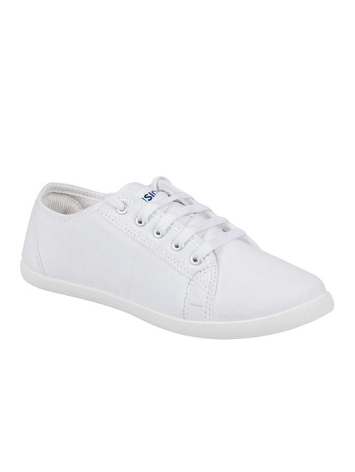 white lace-up sneakers - 16110516 - Standard Image - 1