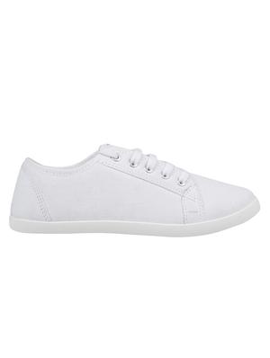 white lace-up sneakers - 16110516 - Standard Image - 2