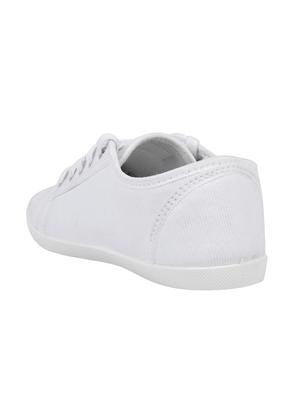 white lace-up sneakers - 16110516 - Standard Image - 3