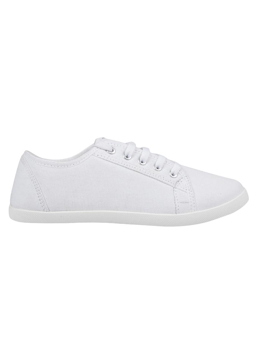 white lace-up sneakers - 16110516 - Zoom Image - 2