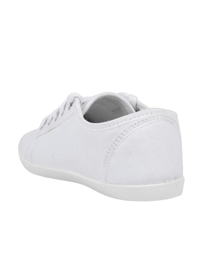 white lace-up sneakers - 16110516 - Zoom Image - 3