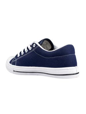 navy lace-up sneakers - 16110519 - Standard Image - 3