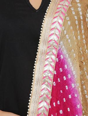 multi colored art silk bandhani dupatta - 16110554 - Standard Image - 2