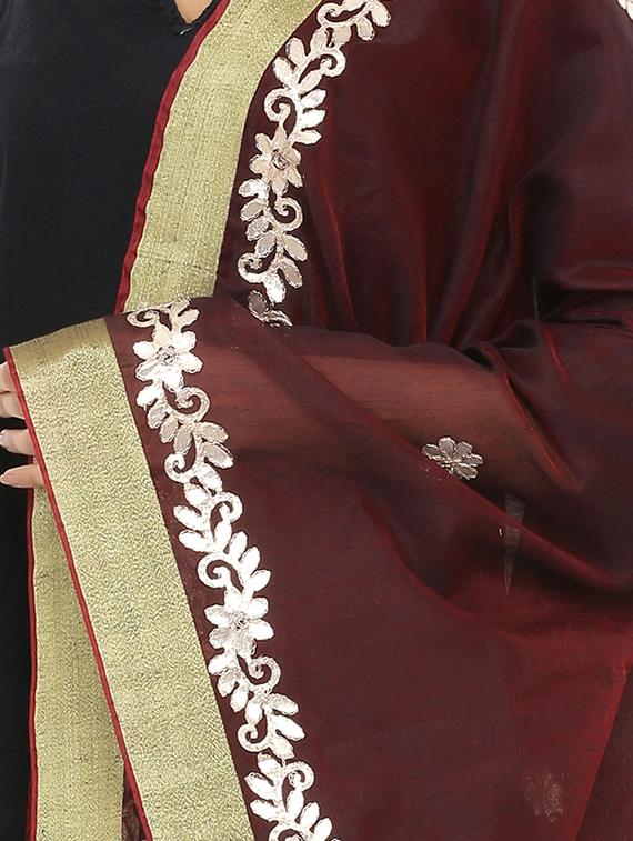 gotta work chanderi dupatta - 16110570 - Zoom Image - 2