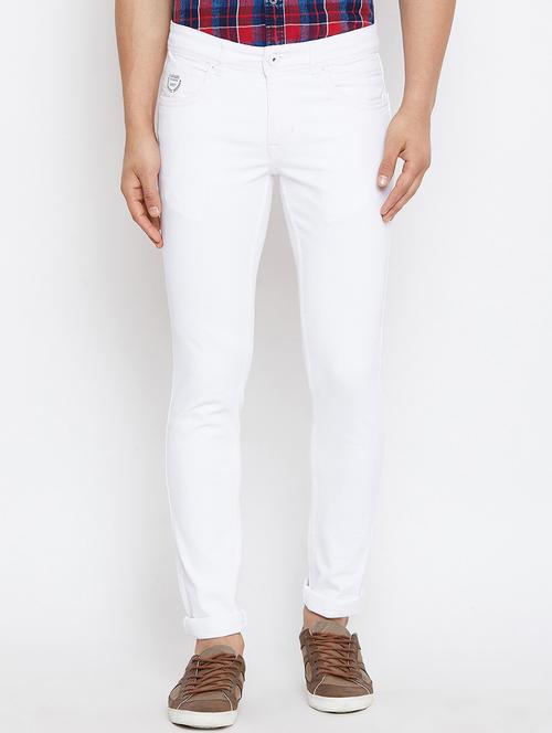 white plain jeans - 16110818 - Very Small Image - 1