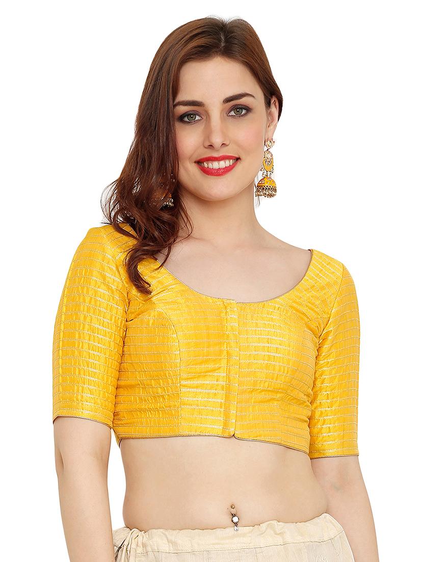 solid self design blouse - 16110852 - Zoom Image - 1