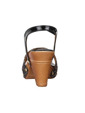 black back strap sandals - 16111589 - Standard Image - 3
