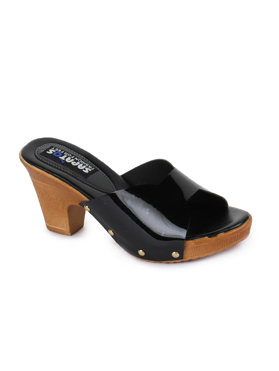 black slip on sandals - 16111592 - Zoom Image - 1