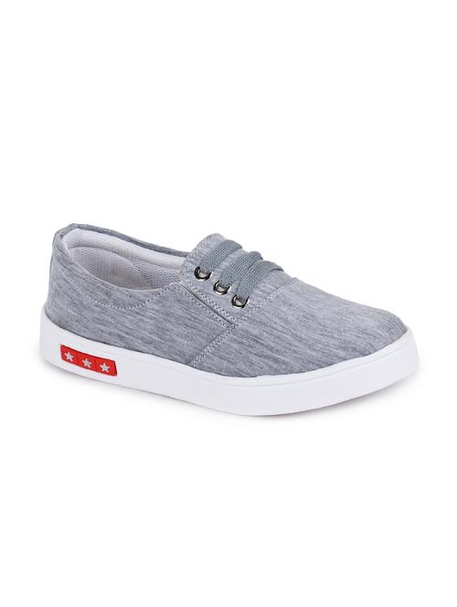 grey slip on casual shoes - 16111599 - Standard Image - 1