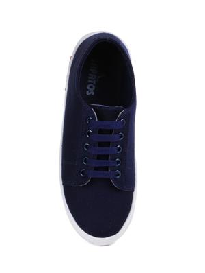 blue lace-up sneakers - 16111605 - Standard Image - 4