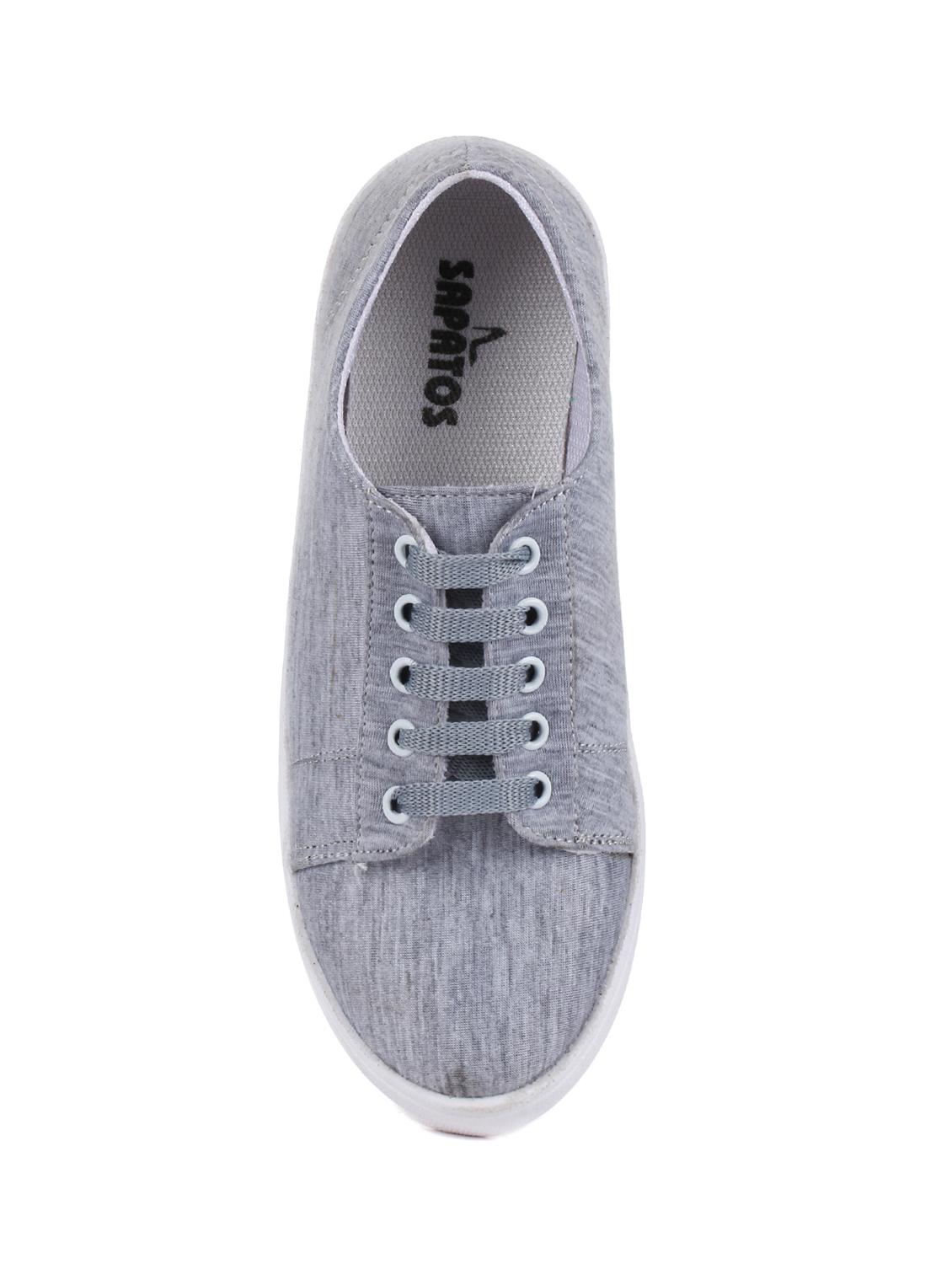 grey lace-up sneakers - 16111606 - Zoom Image - 4