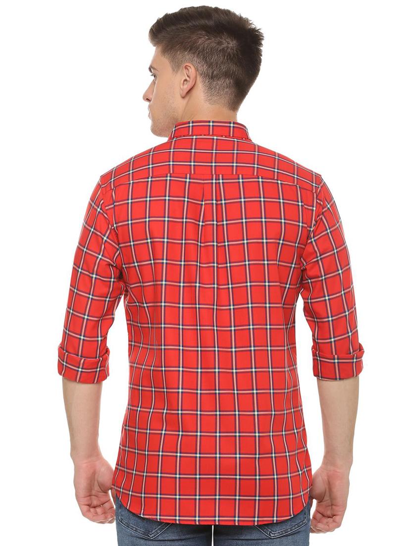 red checkered casual shirt - 16112258 - Zoom Image - 2