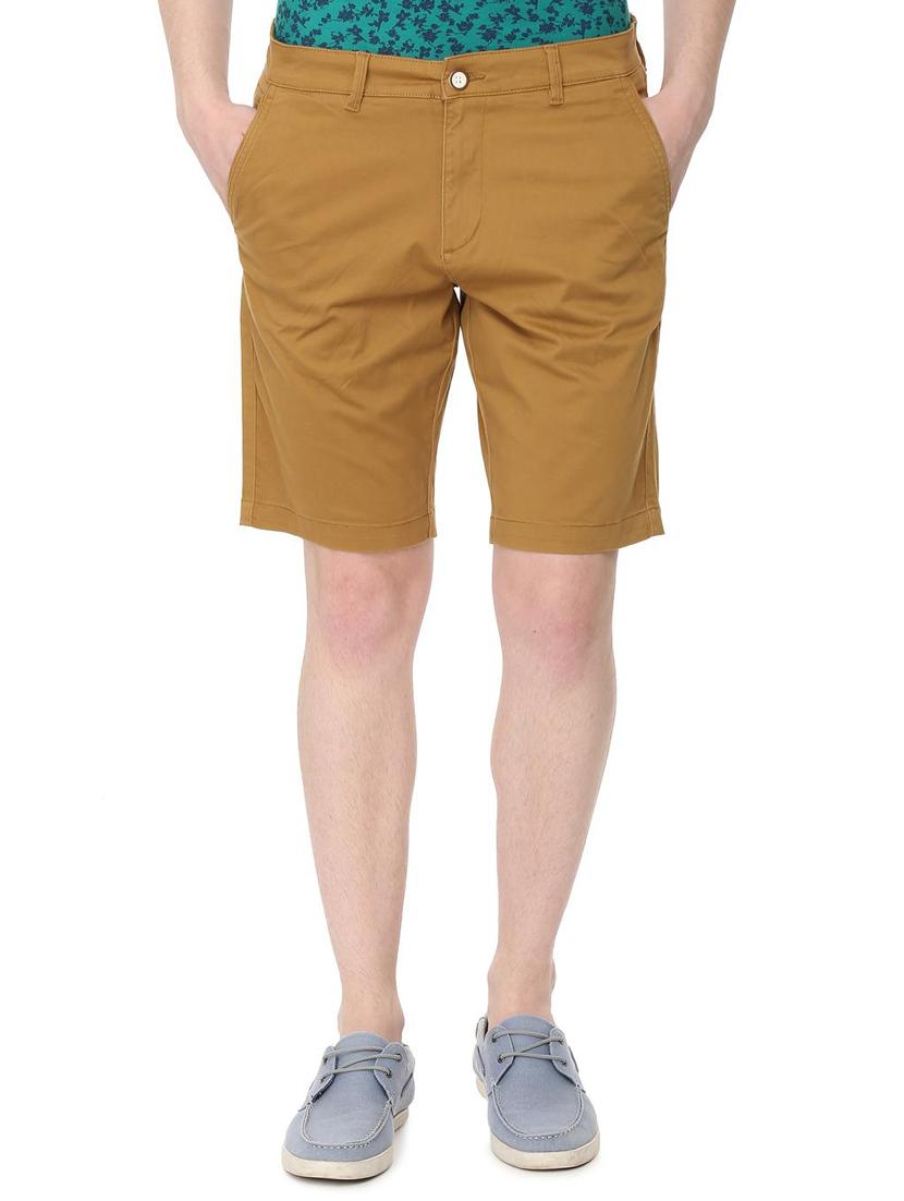 brown solid bermuda - 16112396 - Zoom Image - 1