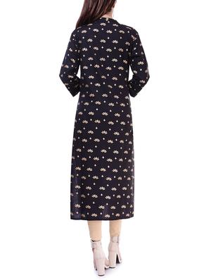 foil printed straight kurta - 16112748 - Standard Image - 3