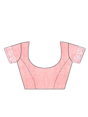 pink gota patti saree with blouse - 16112943 - Standard Image - 3