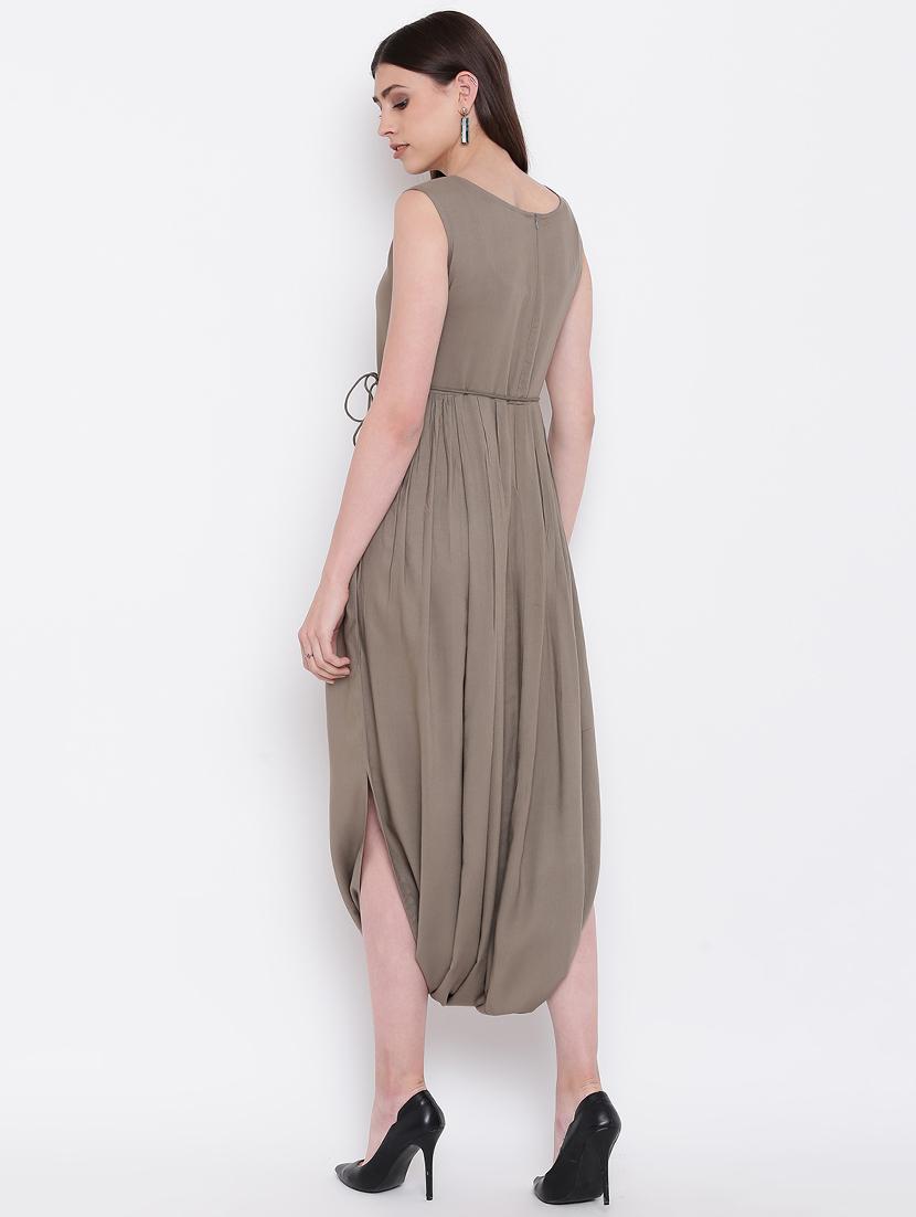 tassel tie up draped detail jumpsuit - 16113964 - Zoom Image - 3