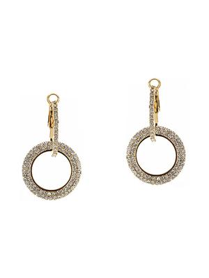 gold zinc hoop earring - 16114180 - Standard Image - 4