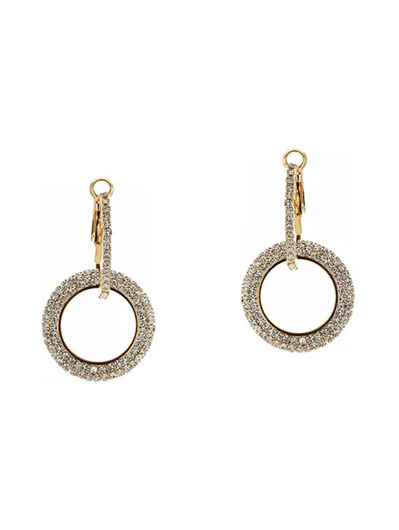 gold zinc hoop earring - 16114180 - Zoom Image - 4