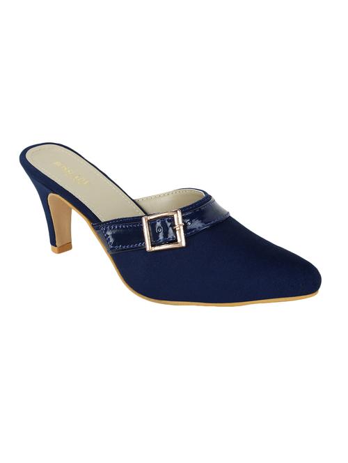 blue slip on mules - 16114590 - Standard Image - 1