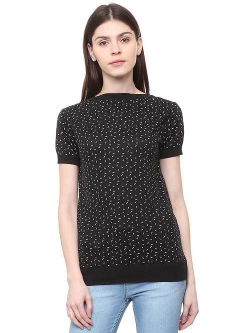 ribbed edge mock neck top - 16114660 - Standard Image - 1